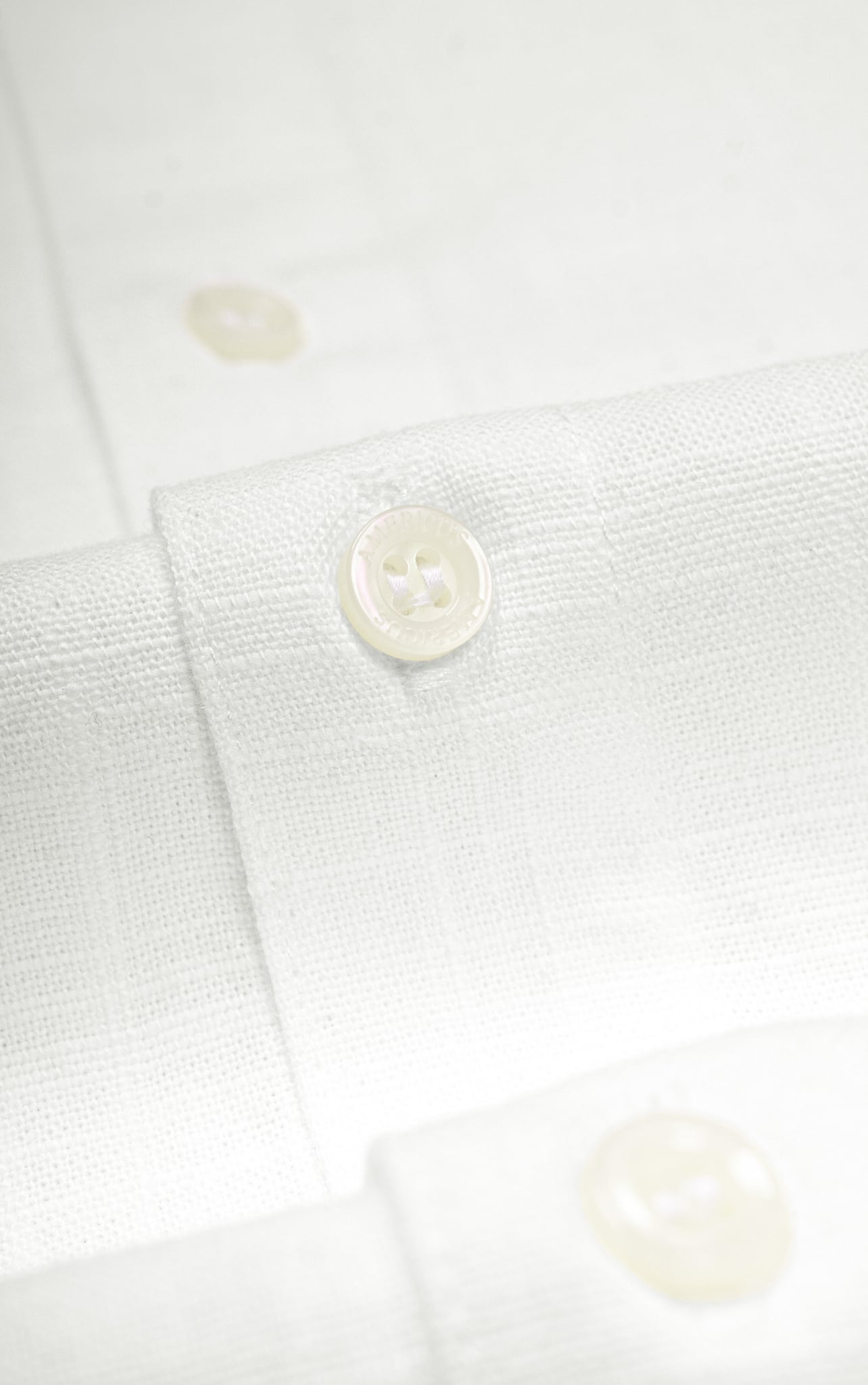 AG544 STUDIO REGULAR FIT LINEN SHIRT - WHITE