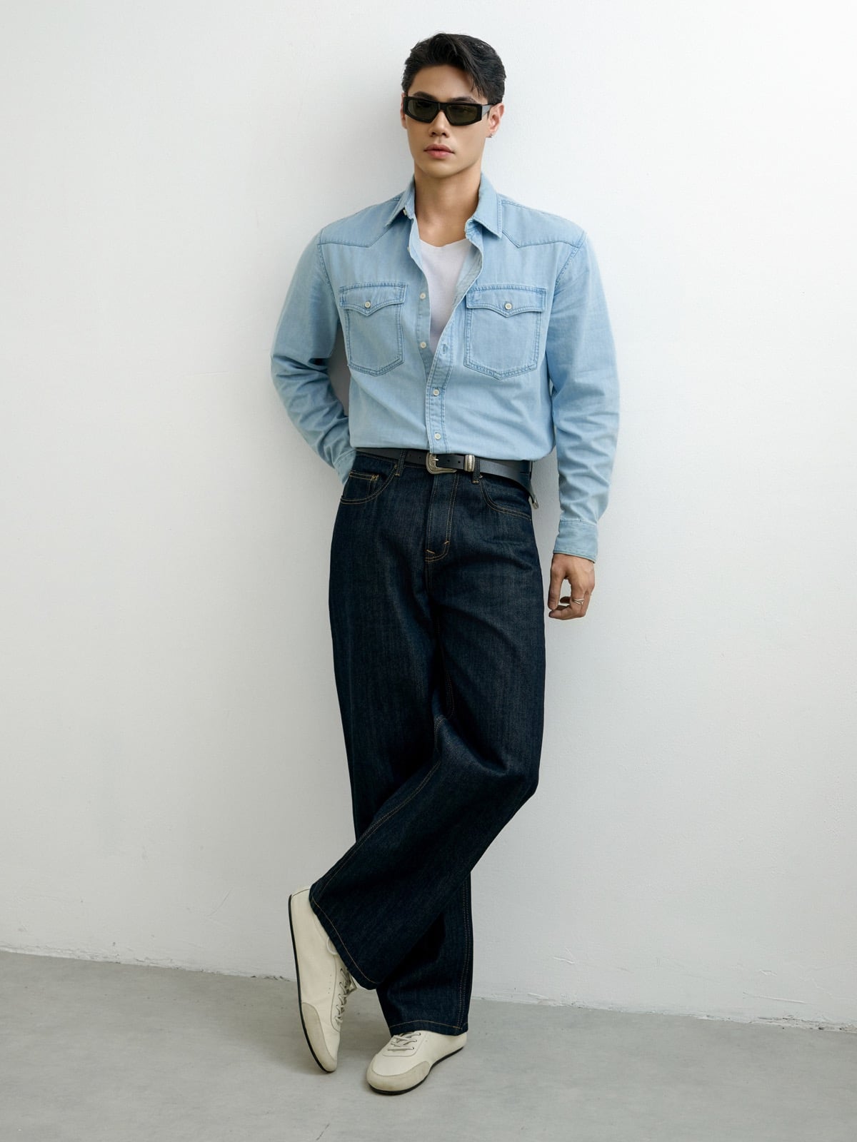 TT09 PREMIUM RAW DENIM TROUSER - DARK BLUE