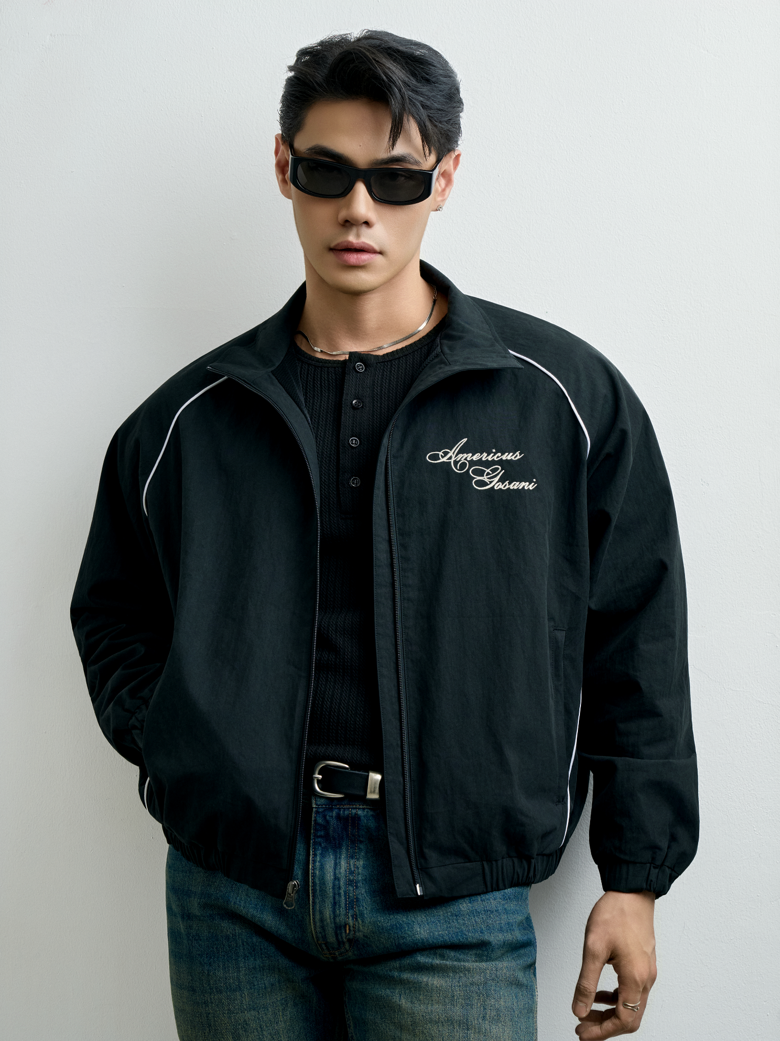  TT27 AMERICUS GOSANI WINDBREAKER JACKETS - BLACK 