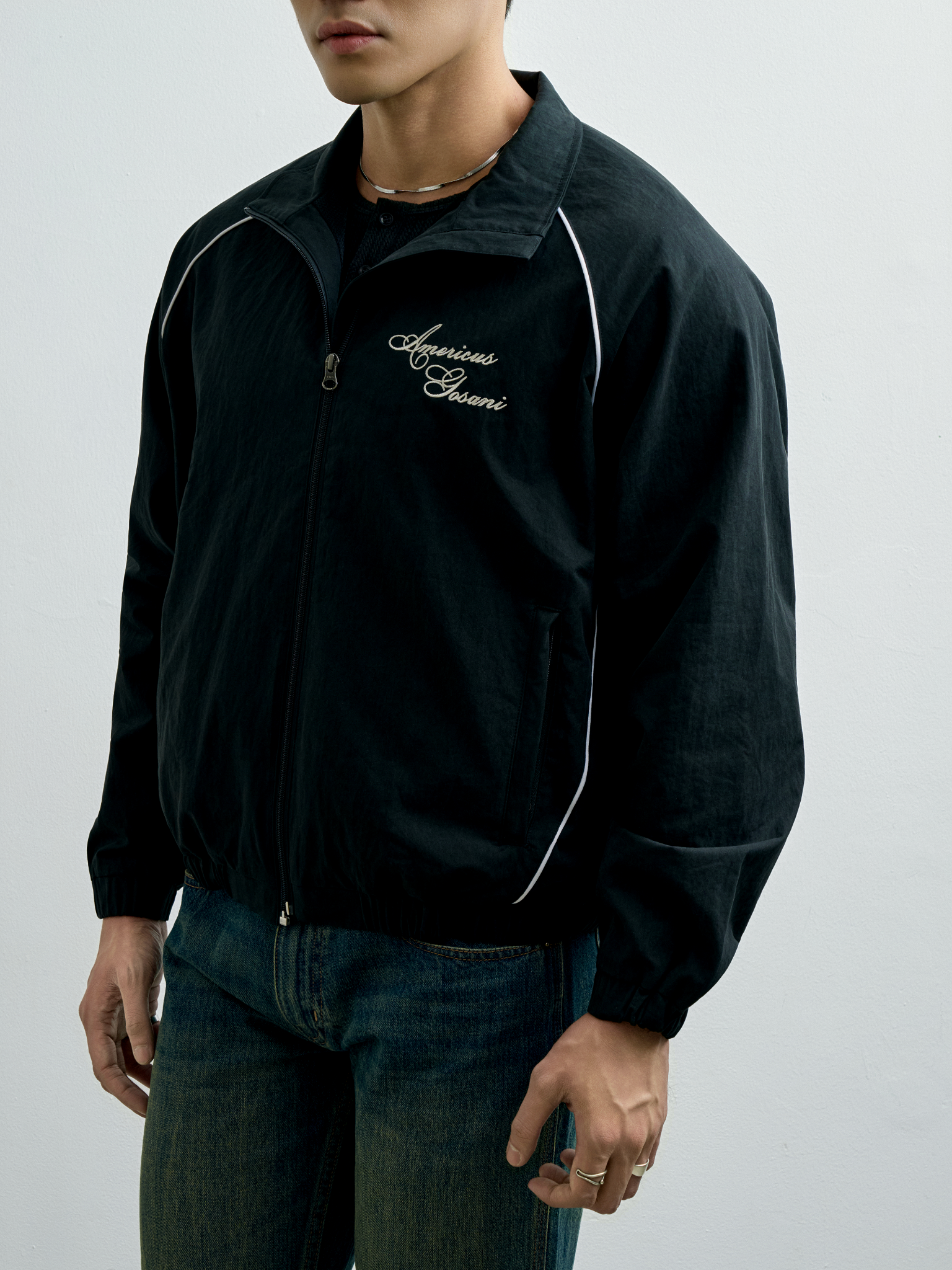 TT27 AMERICUS GOSANI WINDBREAKER JACKETS - BLACK