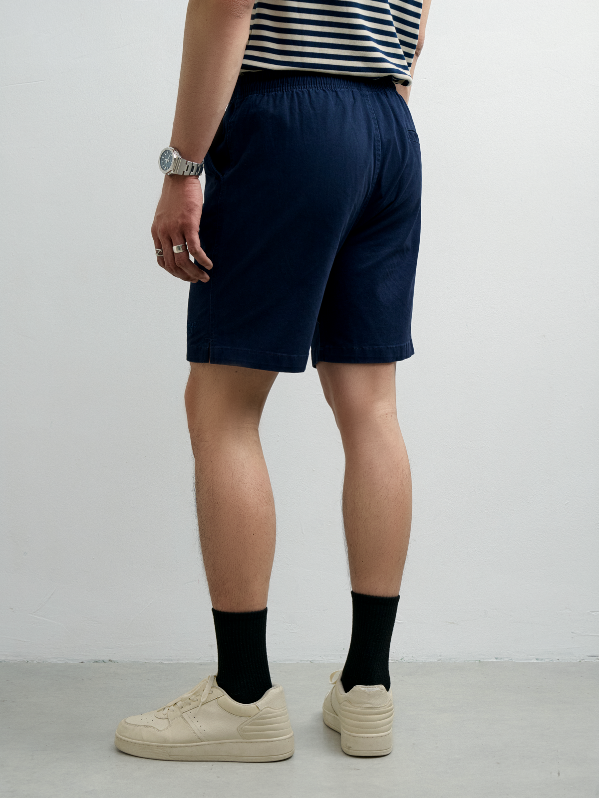 TH04 FACTORY KHAKI SHORT CHILL FIT - DARK BLUE