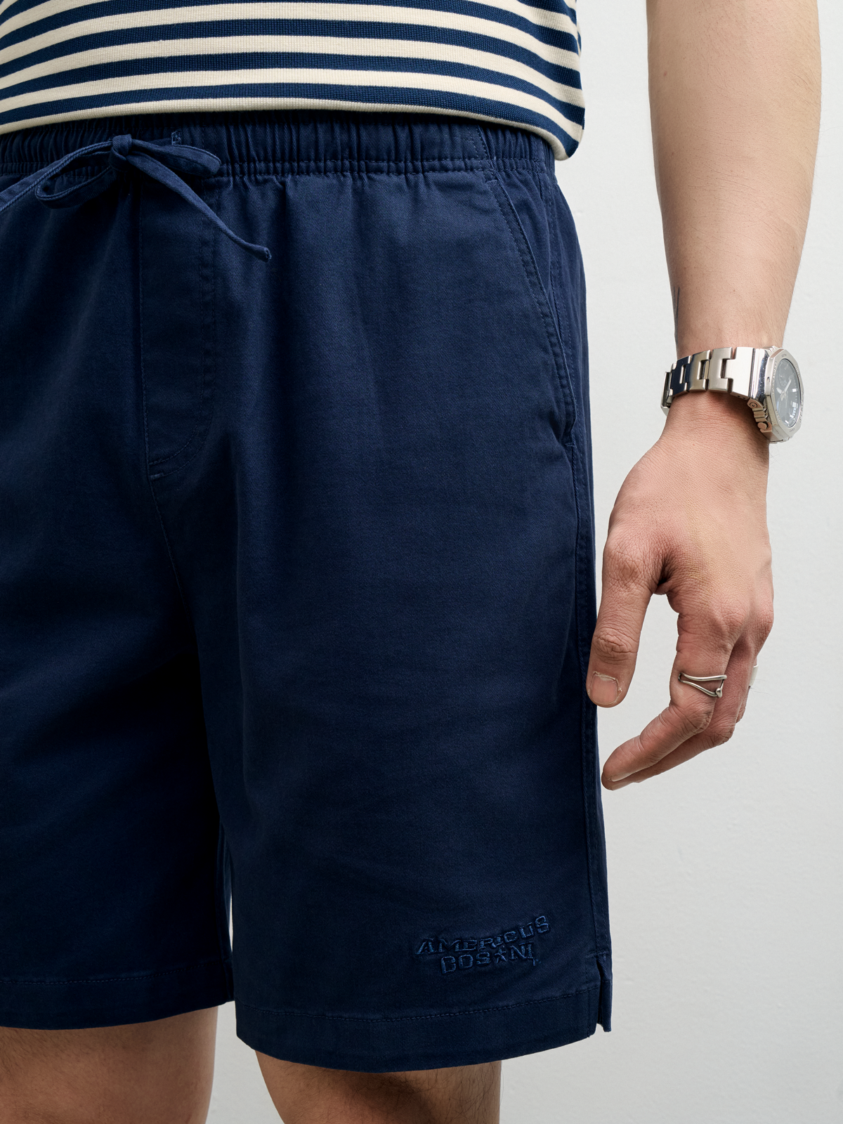 TH04 FACTORY KHAKI SHORT CHILL FIT - DARK BLUE