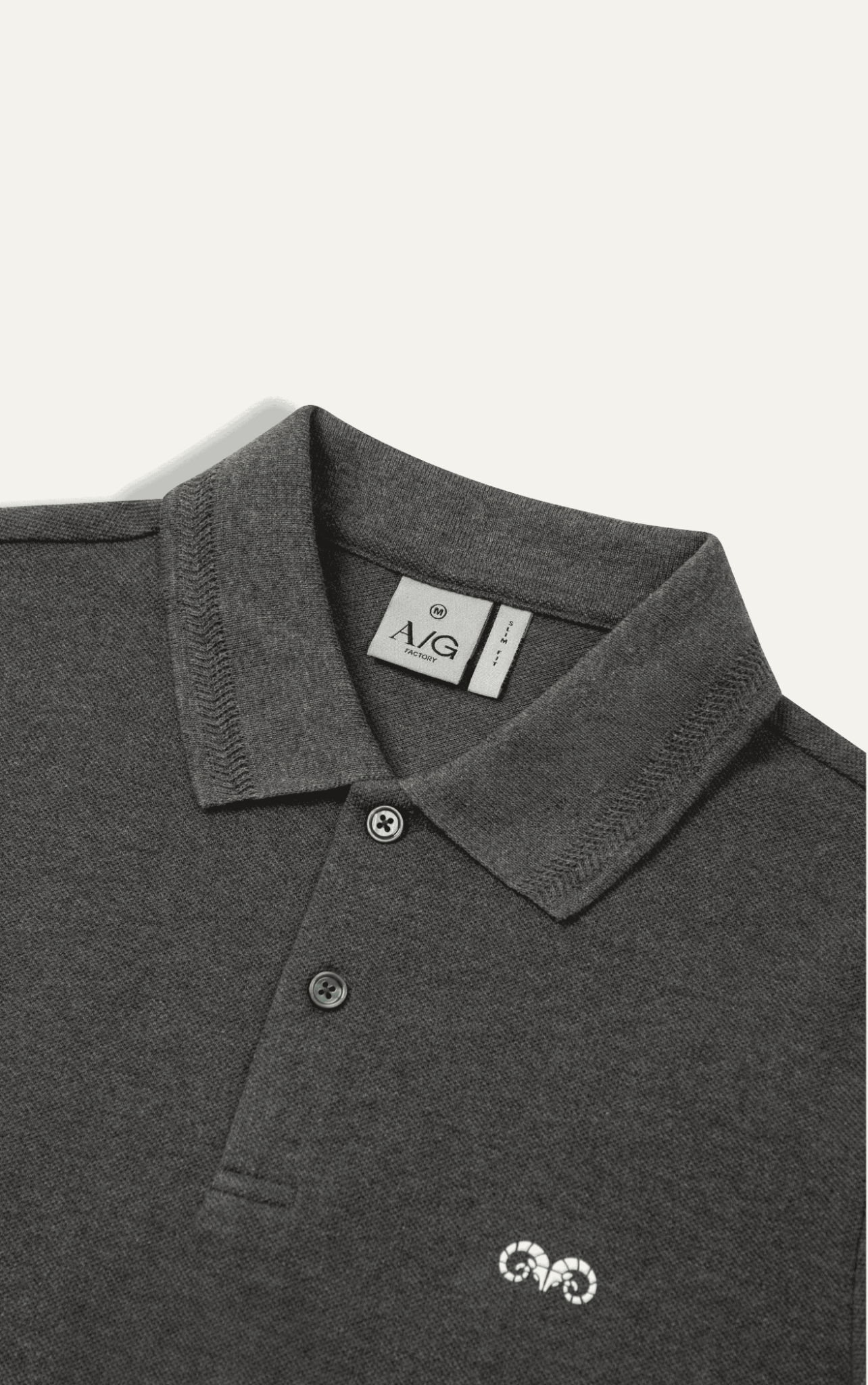 AG9013 FACTORY SLIMFIT POLO - GREY