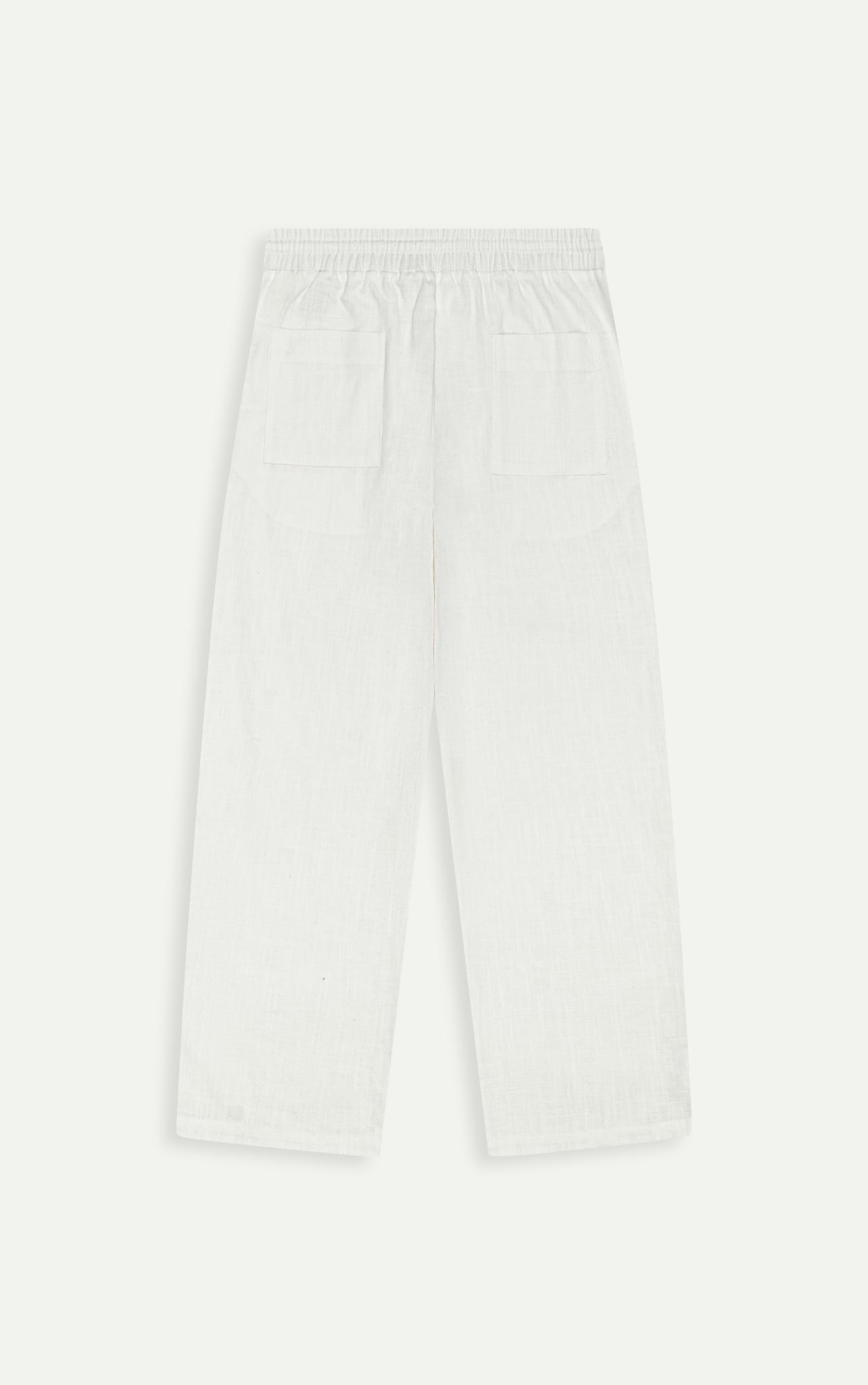 AG716 LINEN BASIC PANT REGULAR FIT - WHITE