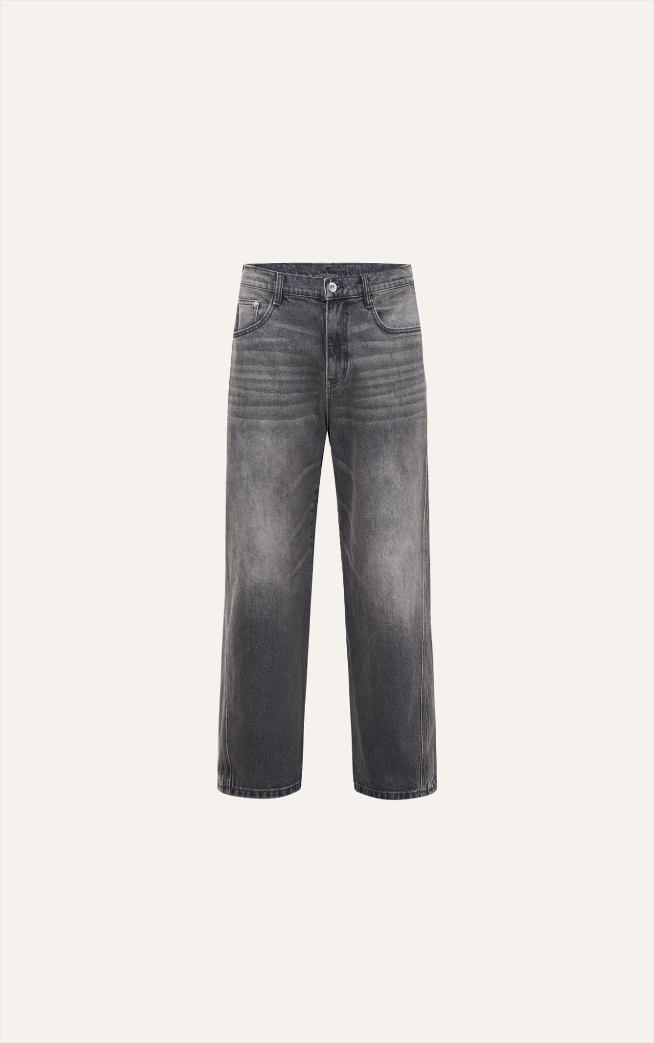 AGY03 NEW BAGGY JEANS - DARK GREY