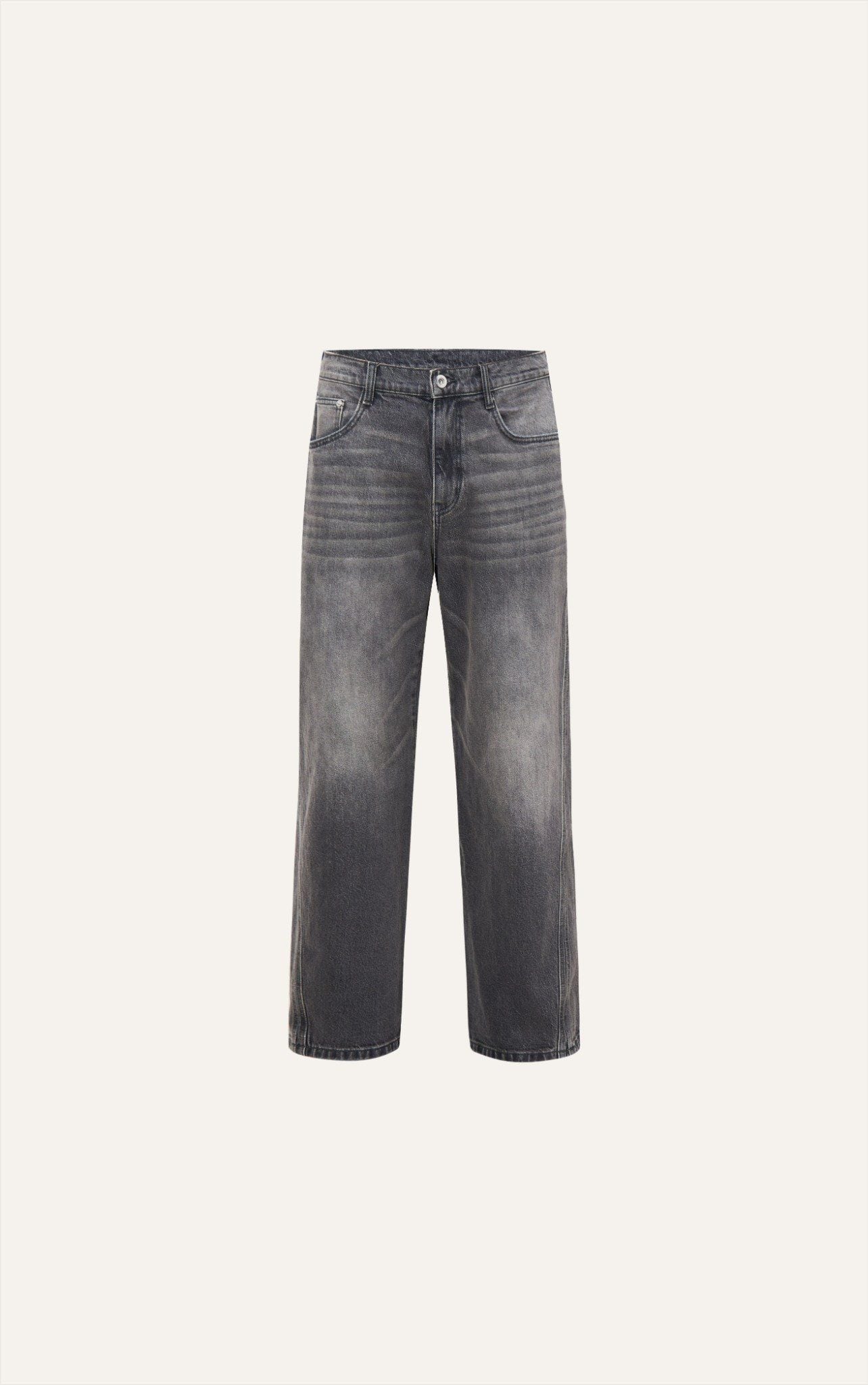  AGY03 NEW BAGGY JEANS - DARK GREY 