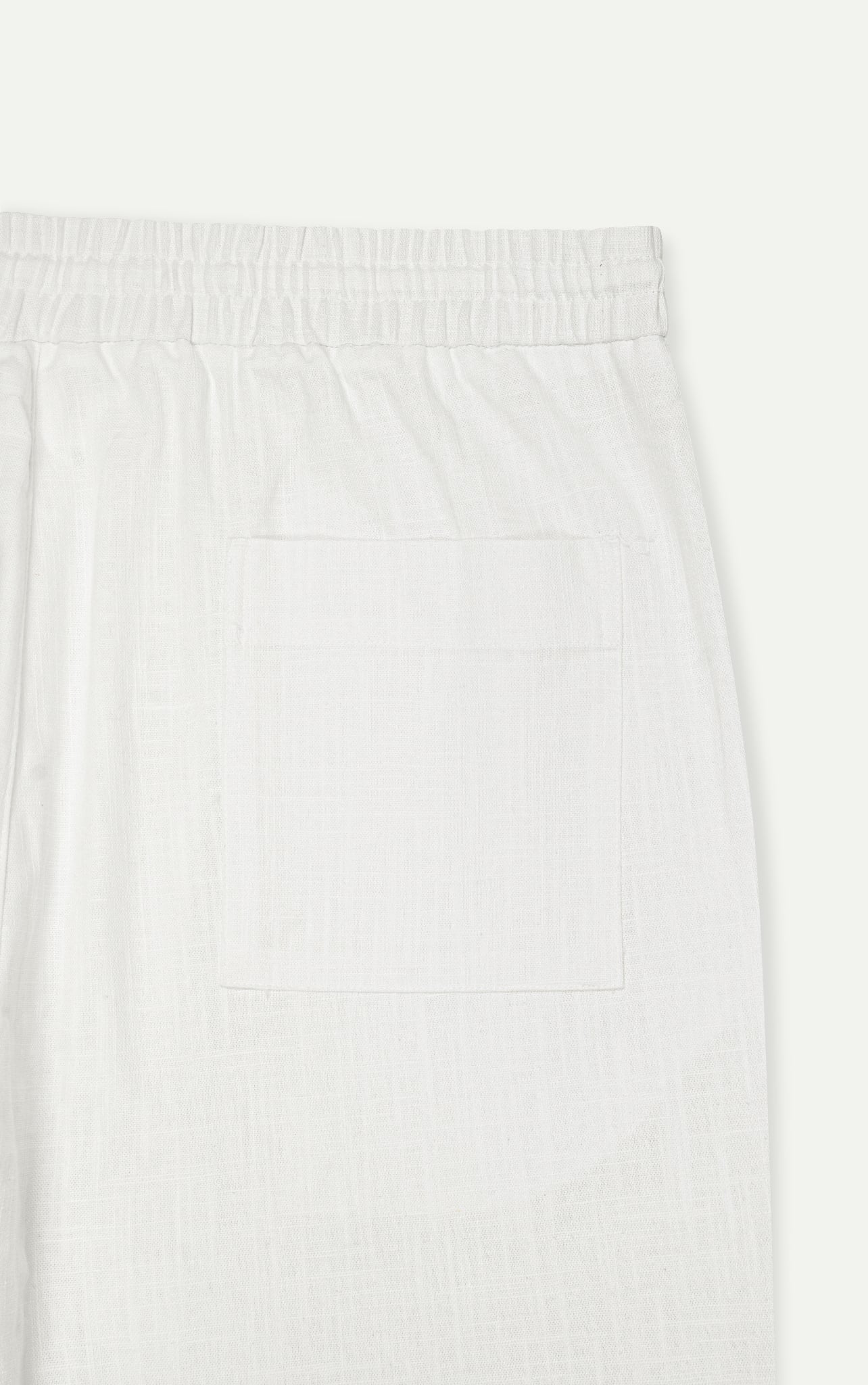 AG716 LINEN BASIC PANT REGULAR FIT - WHITE