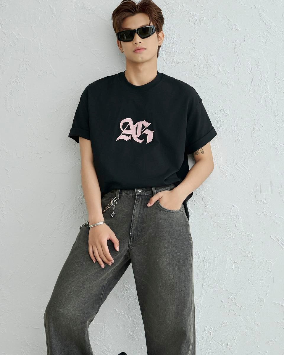 AGY03 NEW BAGGY JEANS - DARK GRAY