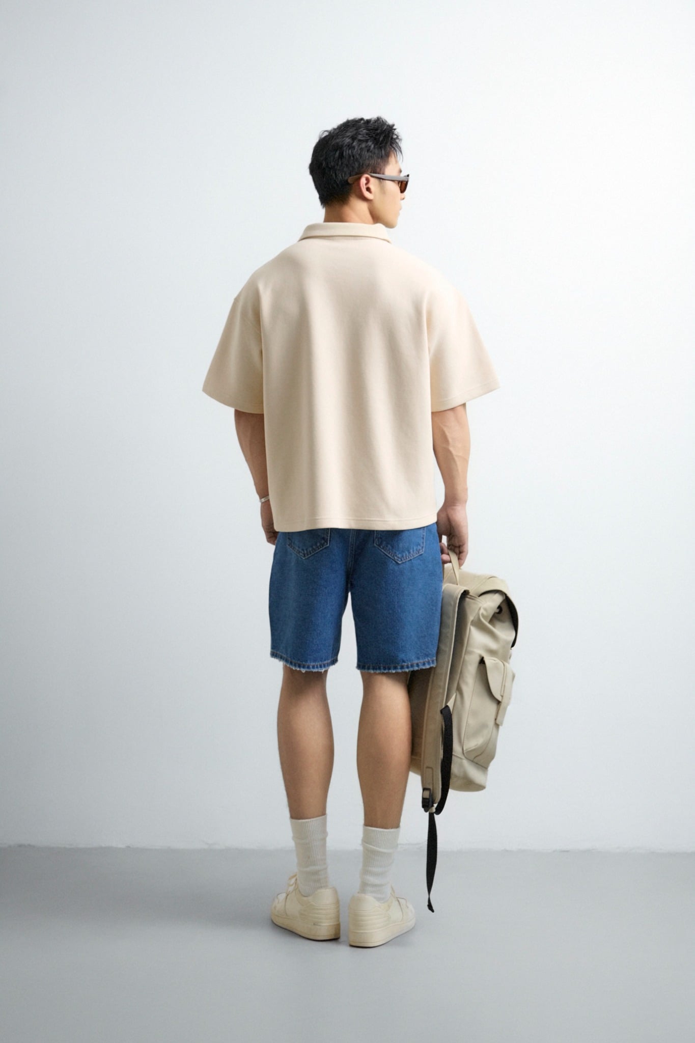 X1 FACTORY LOOSEFIT JEANS SHORT - DARK BLUE