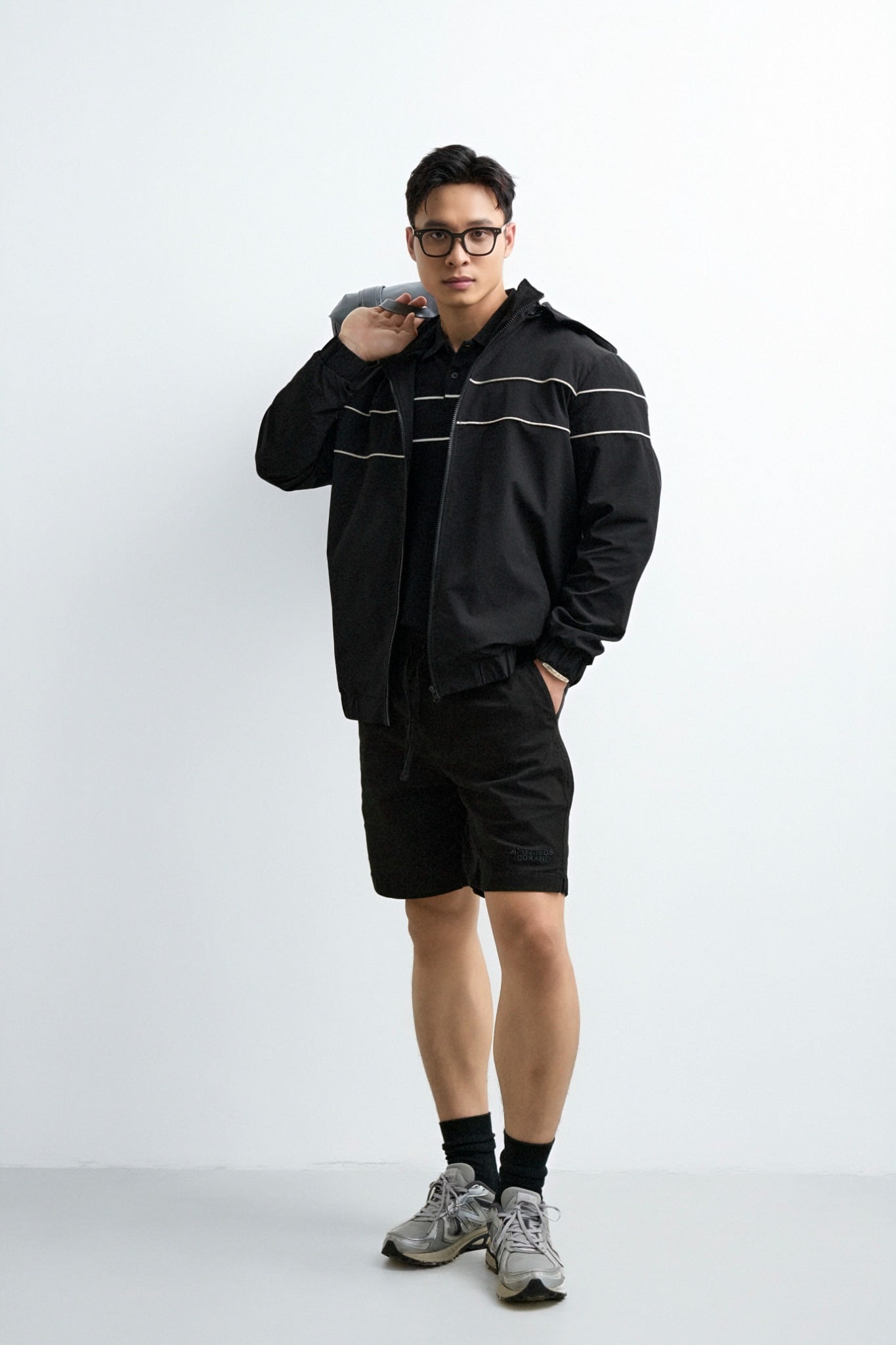 TL13 REGULAR BASIC JACKET - BLACK