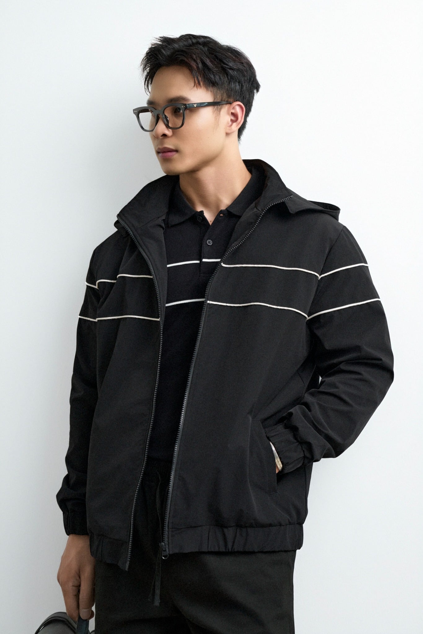 TL13 REGULAR BASIC JACKET - BLACK