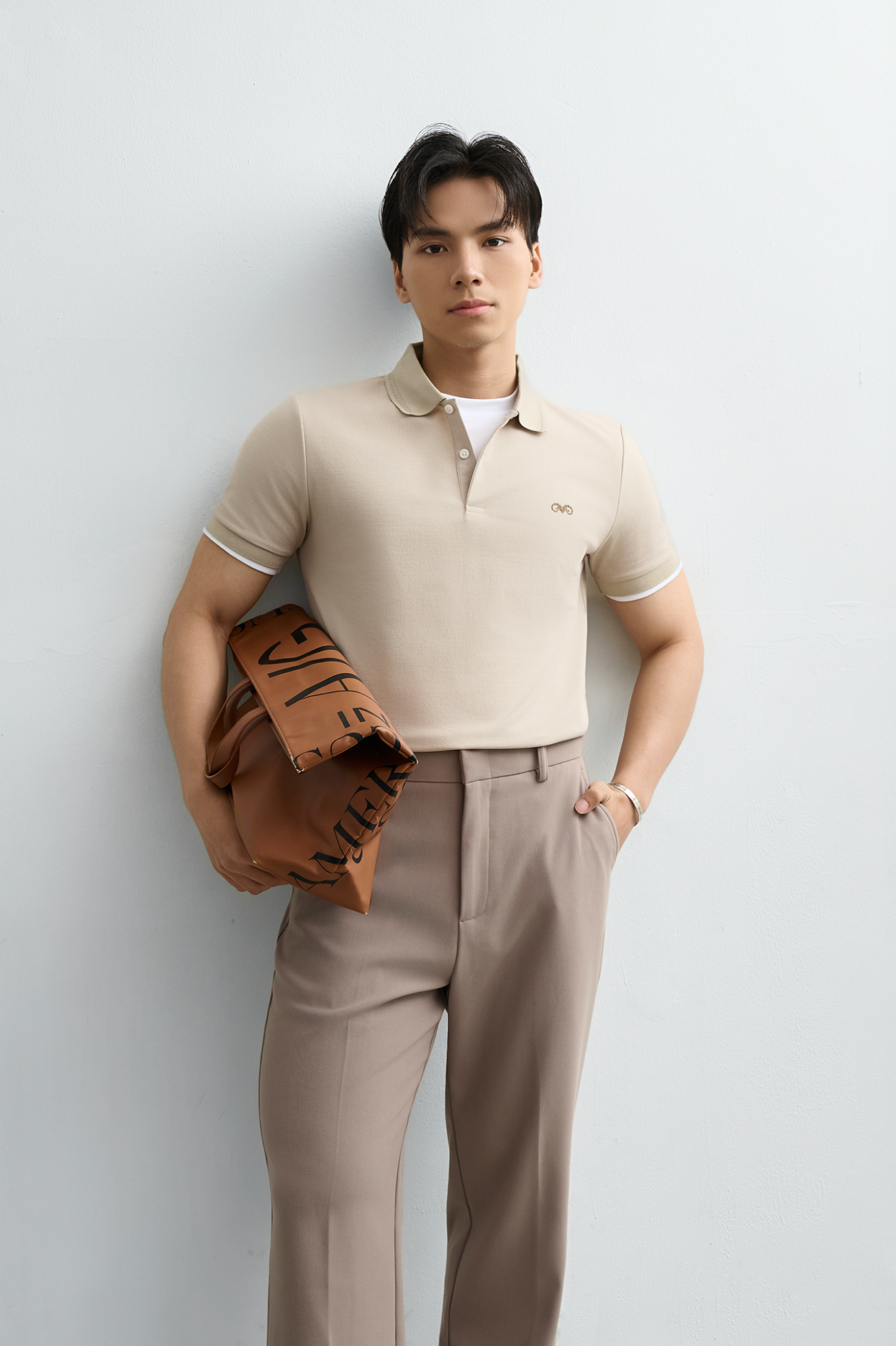 AG9002 FACTORY SLIMFIT POLO - BEIGE
