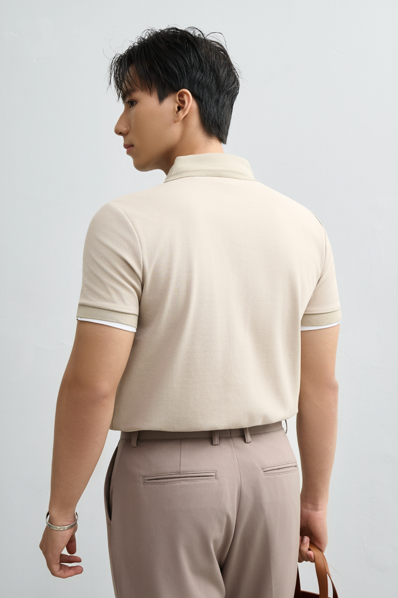 AG9002 FACTORY SLIMFIT POLO - BEIGE