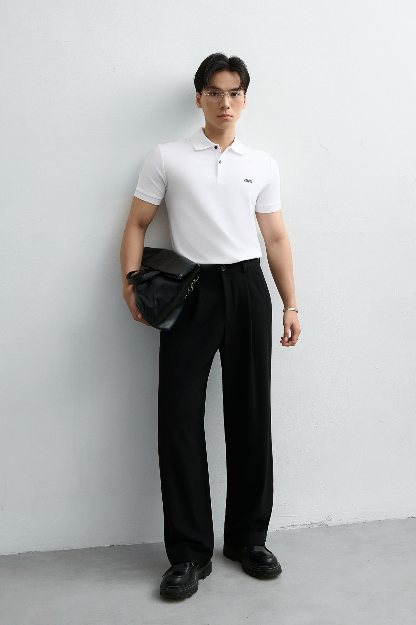 AG9002 FACTORY SLIMFIT POLO - WHITE