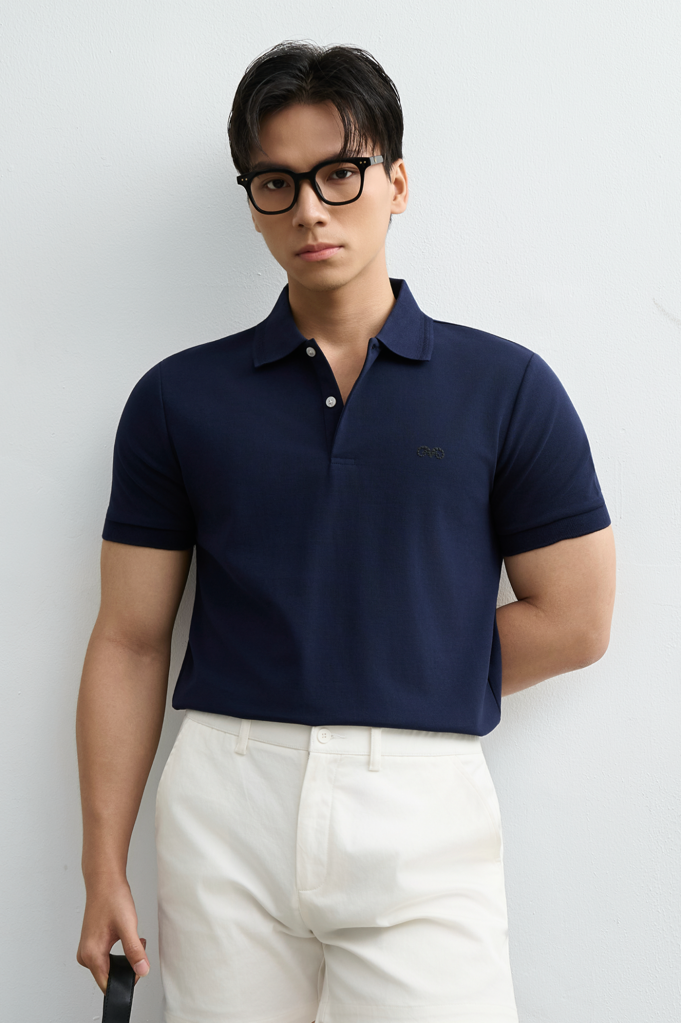 AG9002 FACTORY SLIMFIT POLO - DARK BLUE
