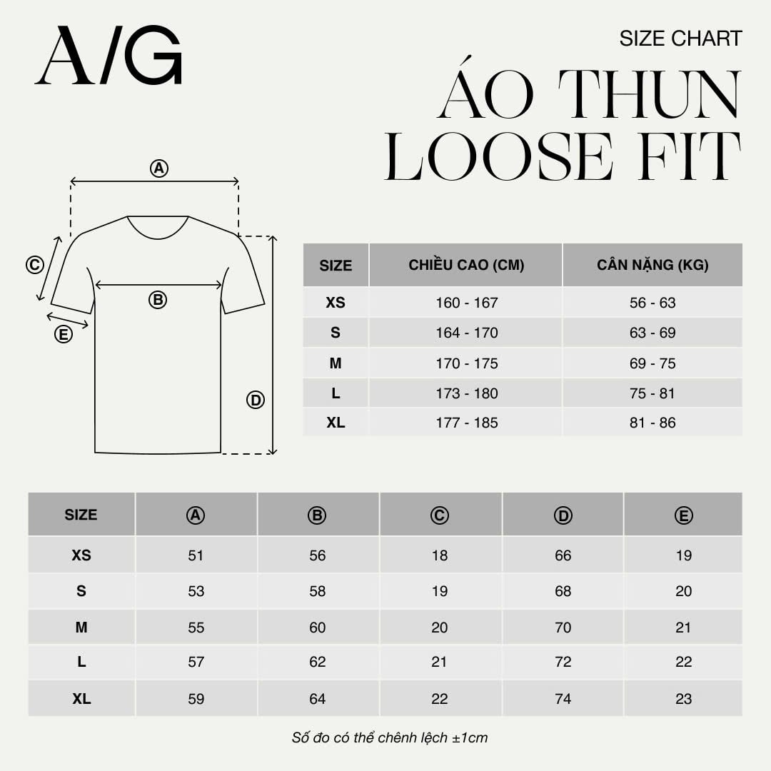 T738 FACTORY LOOSE FIT BIG LOGO T-SHIRT - LIGHT BEIGE