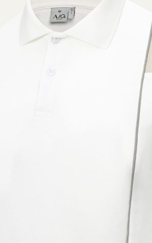 T8072 FACTORY SLIMFIT POLO WITH MIX COLOR - BEIGE