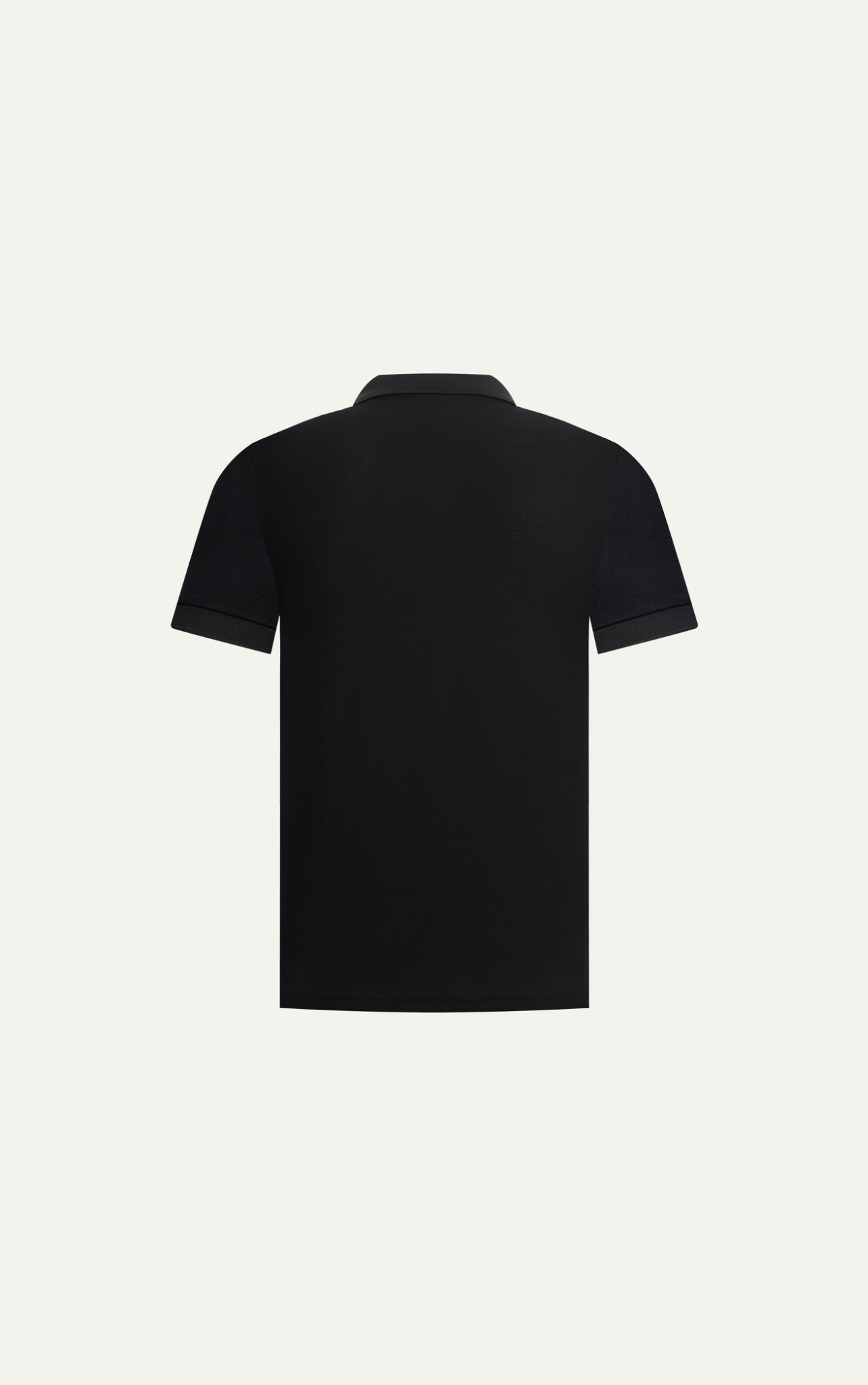 T8072 FACTORY SLIMFIT POLO WITH MIX COLOR - BLACK