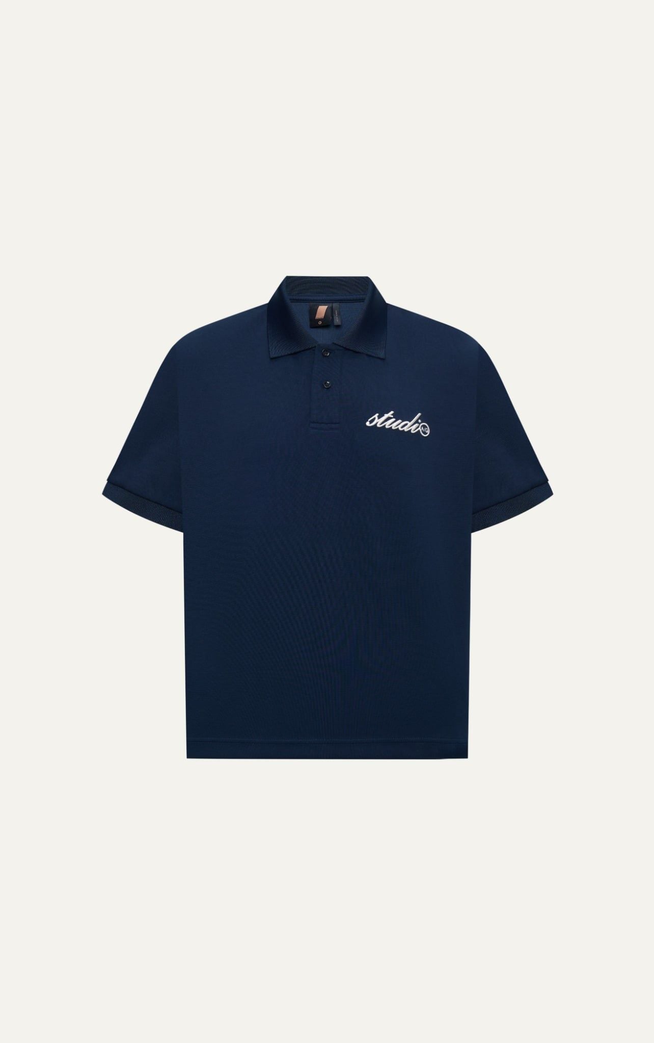 TT05 STUDIO LOOSE FIT POLO A/G LOGO - DARK BLUE 