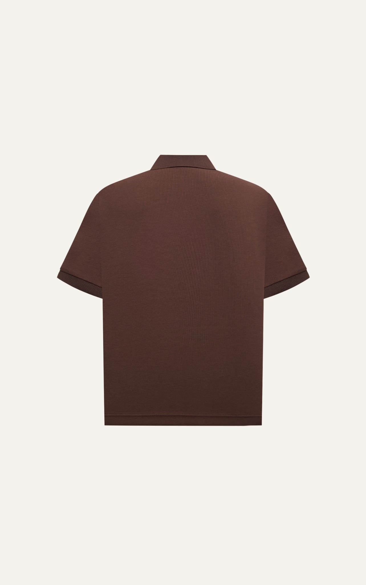 TT05 STUDIO LOOSE FIT POLO A/G LOGO - BROWN