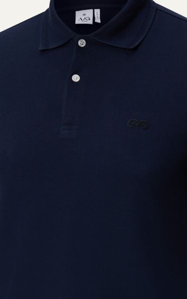  AG9002 FACTORY SLIMFIT POLO - DARK BLUE 