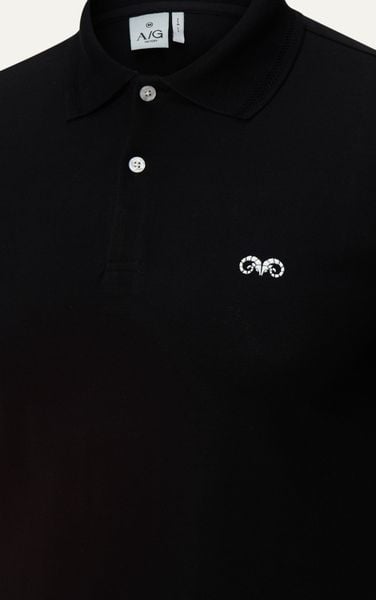  AG9002 FACTORY SLIMFIT POLO - BLACK 