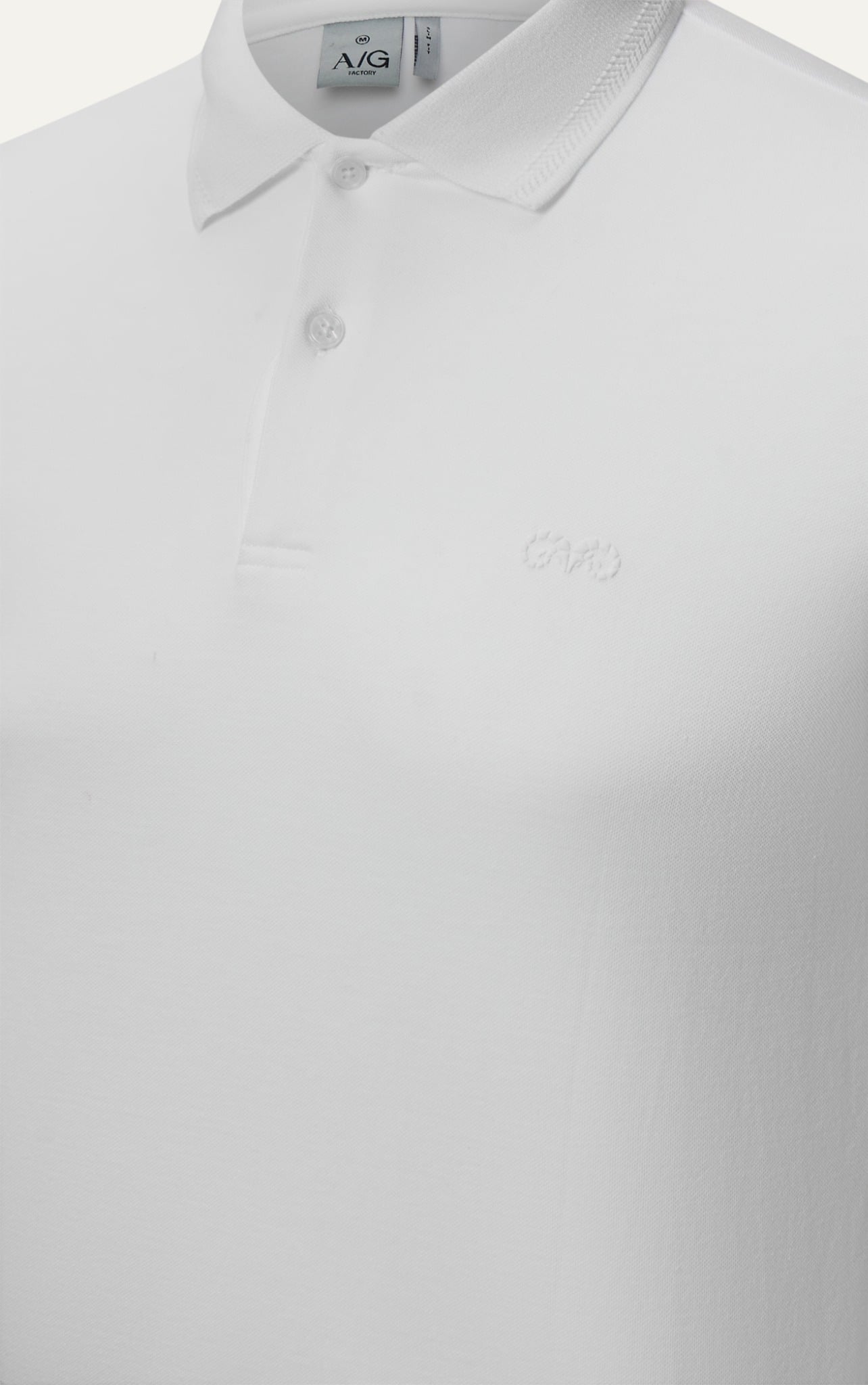 AG9002 FACTORY SLIMFIT POLO - LIGHT WHITE