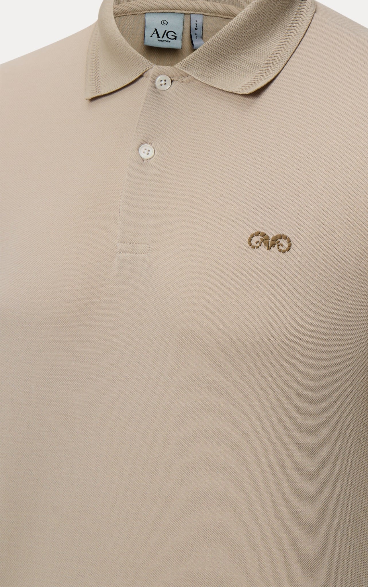 AG9002 FACTORY SLIMFIT POLO - BEIGE