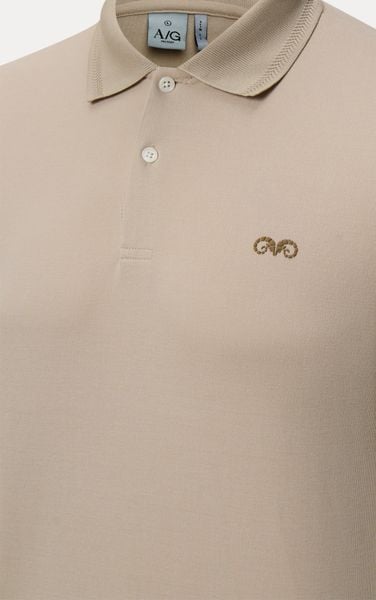  AG9002 FACTORY SLIMFIT POLO - BEIGE 