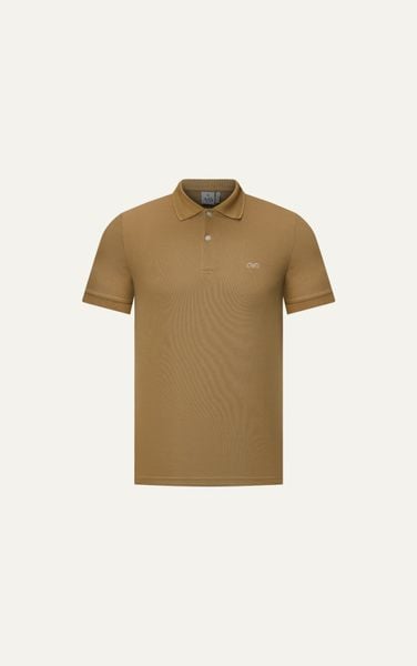  AG9002 FACTORY SLIMFIT POLO - BROWN