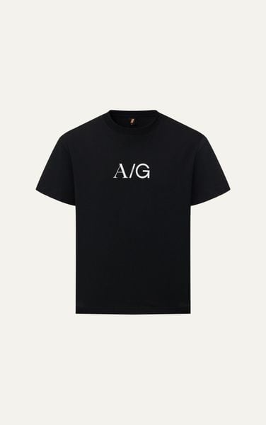  T738 FACTORY LOOSE FIT BIG LOGO T-SHIRT - BLACK