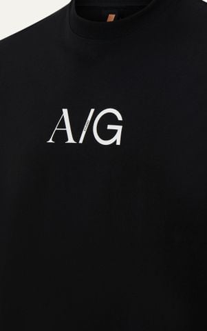 T738 FACTORY LOOSE FIT BIG LOGO T-SHIRT - BLACK