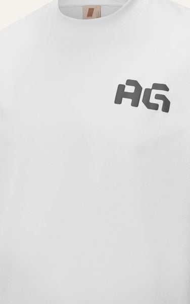  AG15 STUDIO LOOSE FIT PUFF PRINT LOGO T-SHIRT -  WHITE 