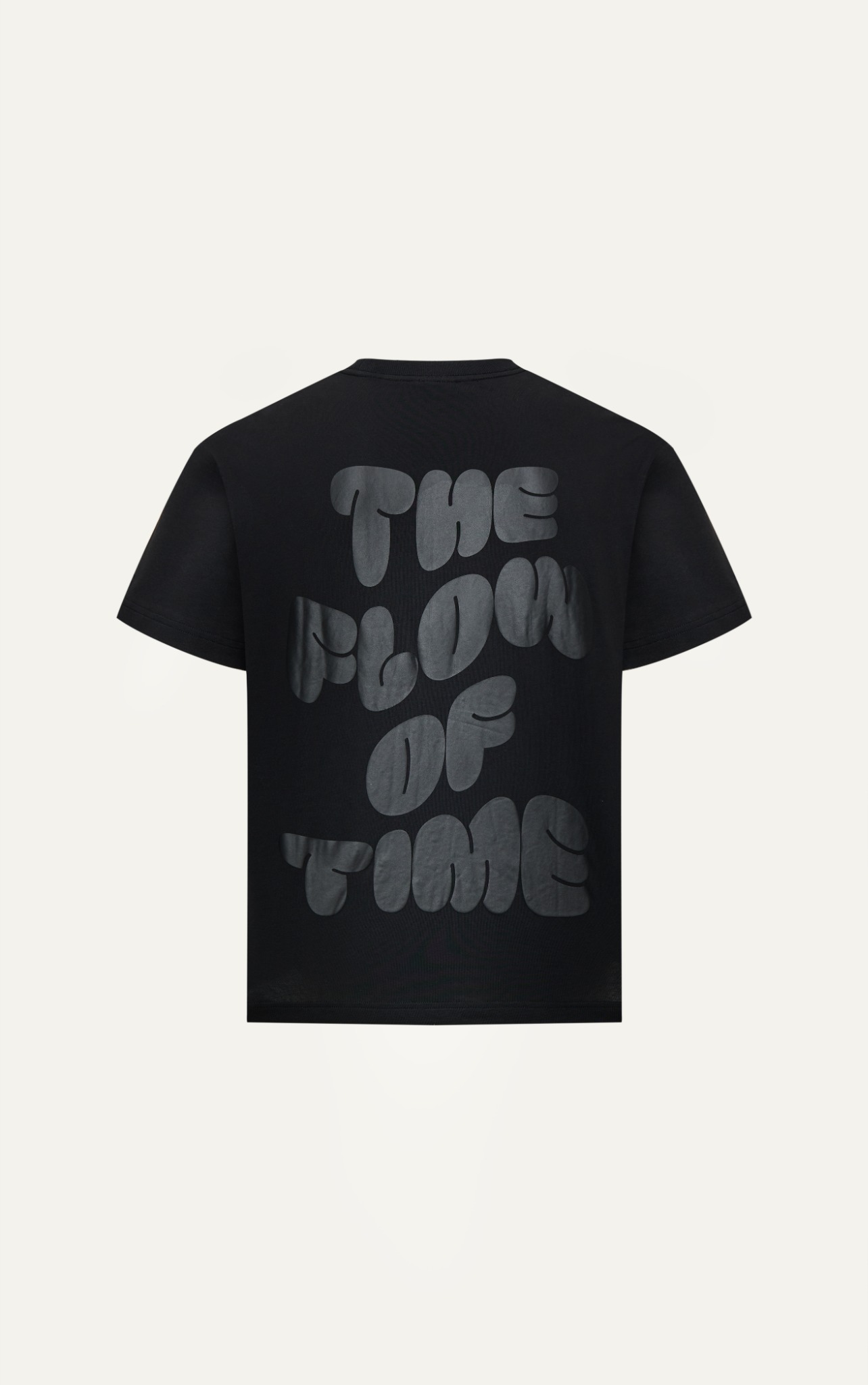 AG15 STUDIO LOOSE FIT PUFF PRINT LOGO T-SHIRT -  BLACK