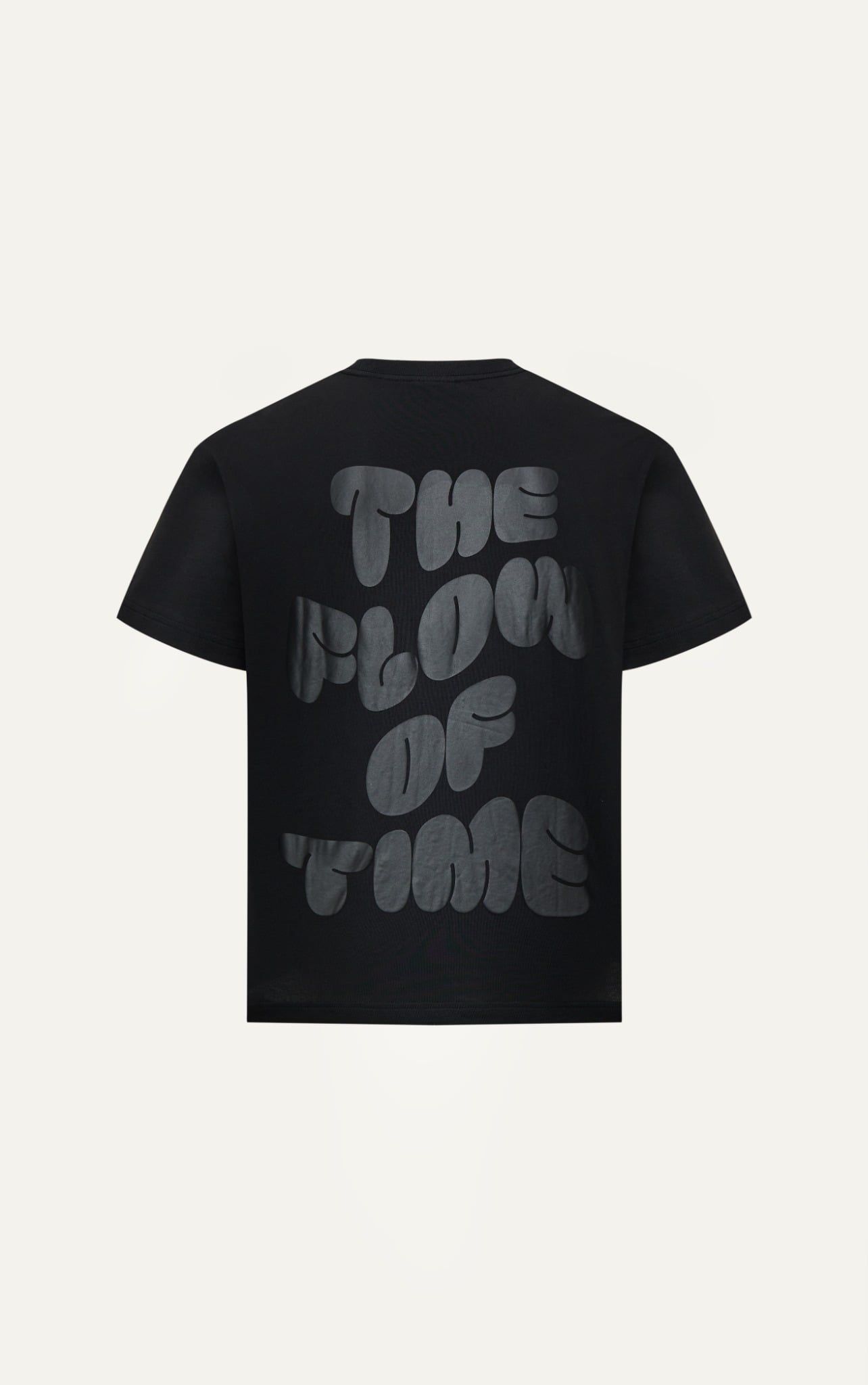  AG15 STUDIO LOOSE FIT PUFF PRINT LOGO T-SHIRT -  BLACK 