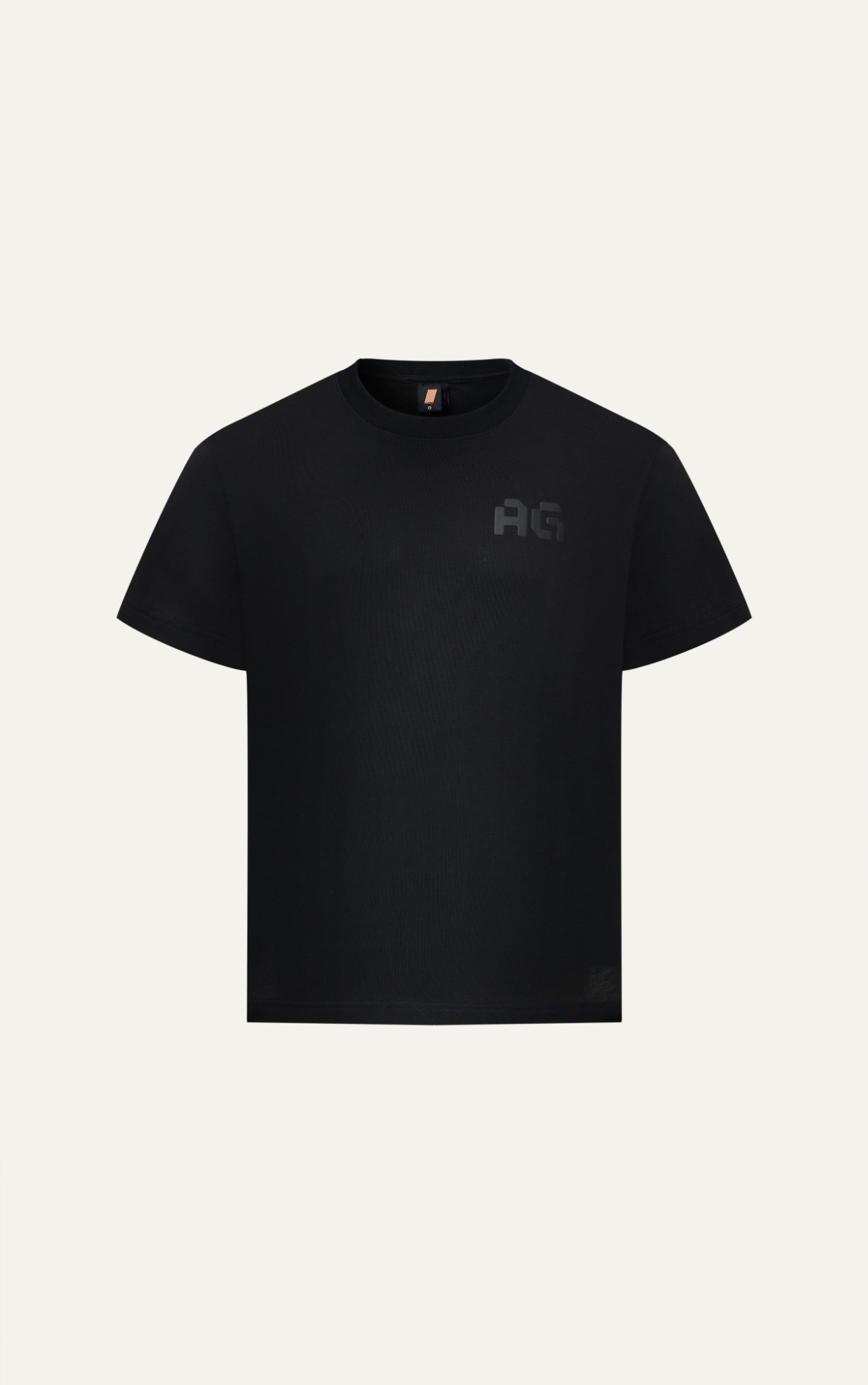AG15 STUDIO LOOSE FIT PUFF PRINT LOGO T-SHIRT -  BLACK