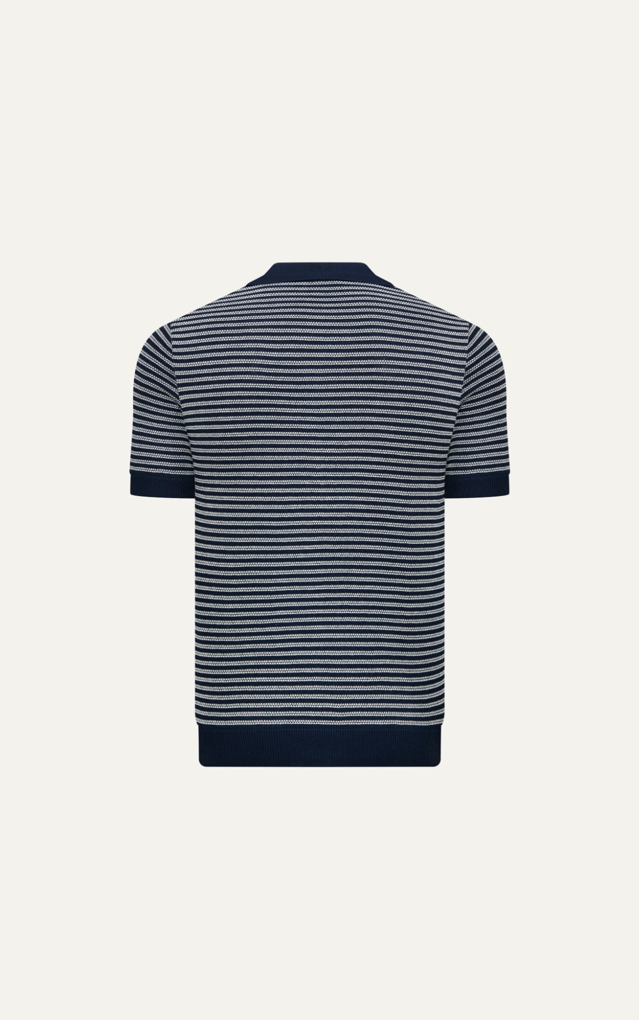 N763 PREMIUM BUTTONLESS KNIT POLO SHIRT - DARK BLUE