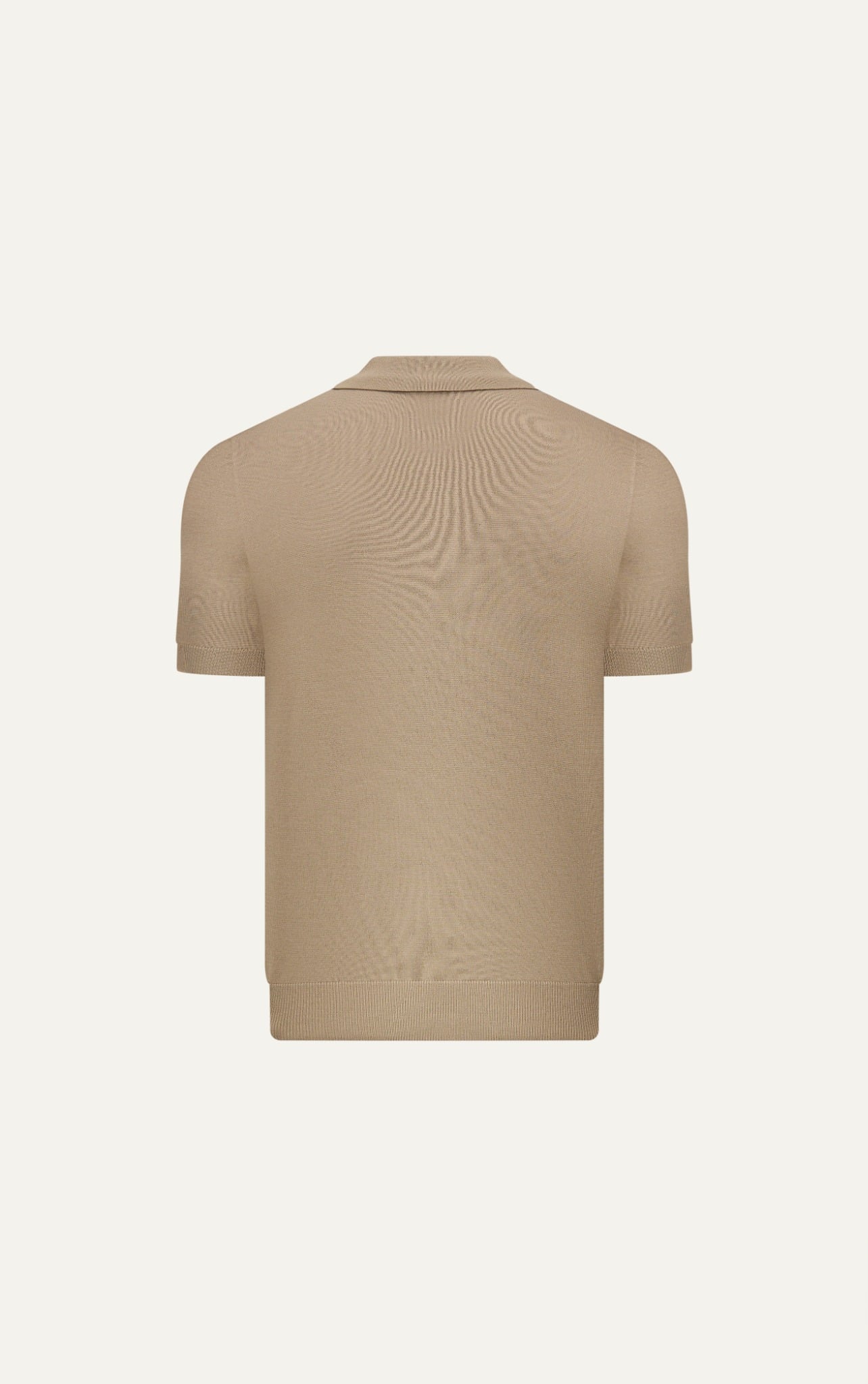 N765 PREMIUM MINIMALIST KNIT POLO - BROWN