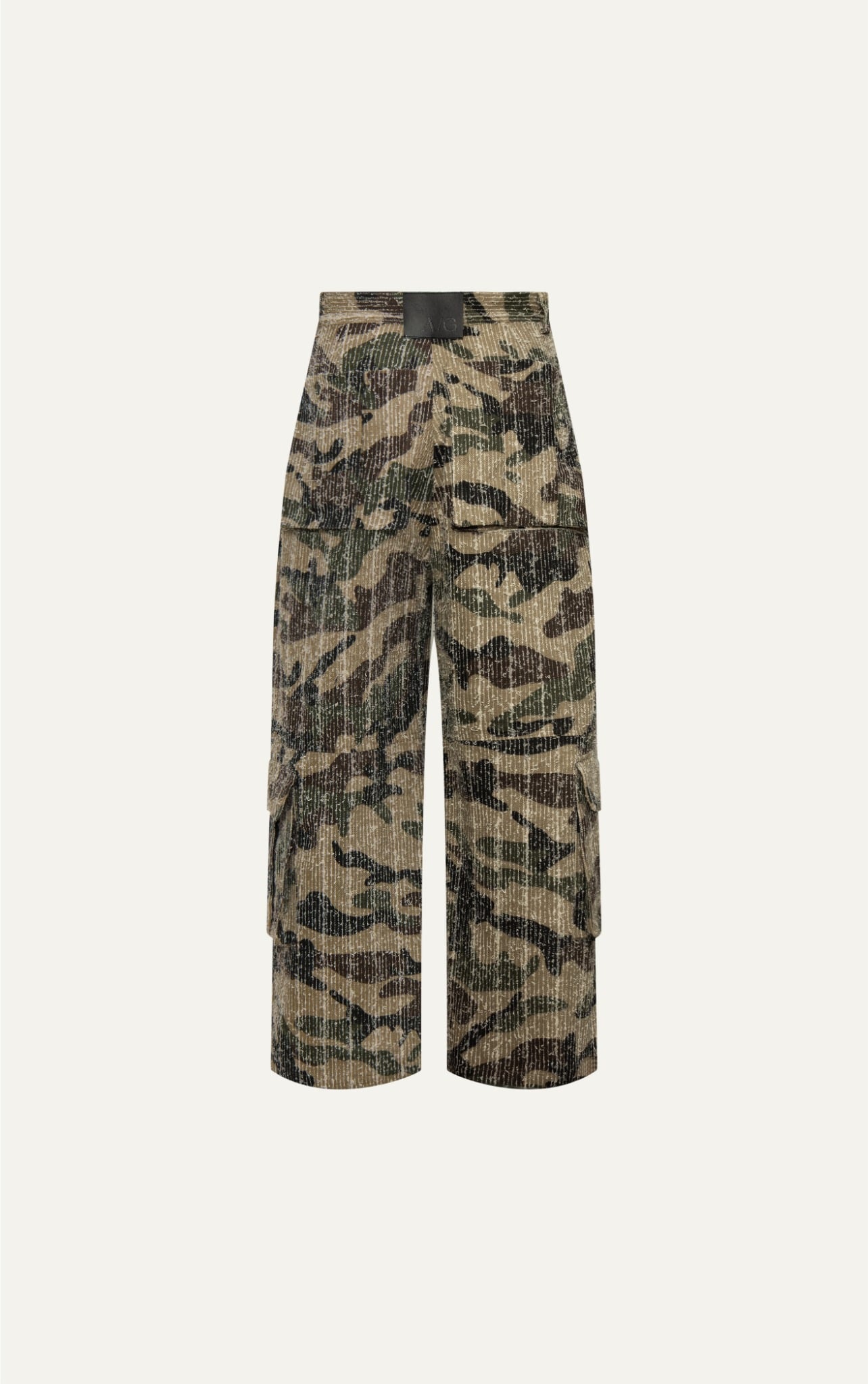 TT24 PREMIUM CAMO CARGO LOOSE FIT PANTS - BEIGE