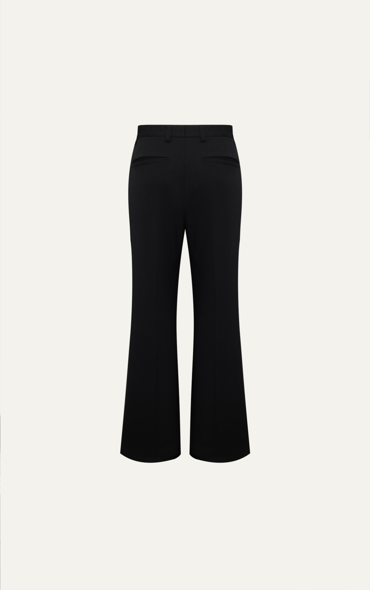 TT23 STUDIO SIGNATURE FLARE TROUSERS – BLACK