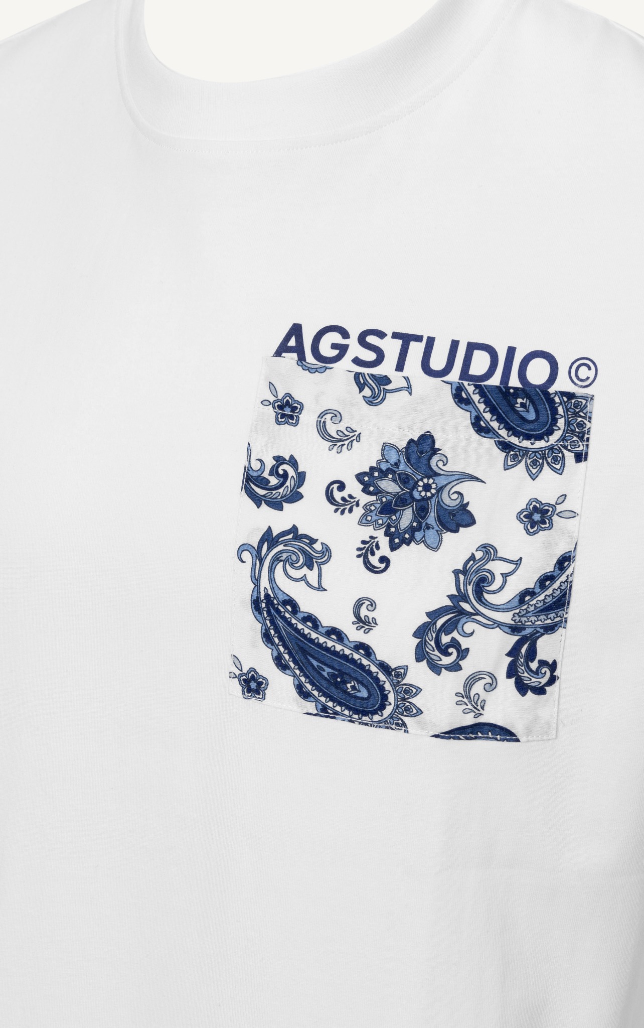 T666 POCKET DETAIL T-SHIRT - WHITE