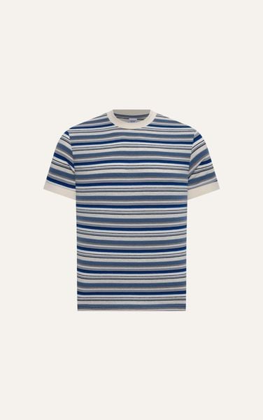 T683 HORIZONTAL STRIPED T-SHIRT - DARK BLUE