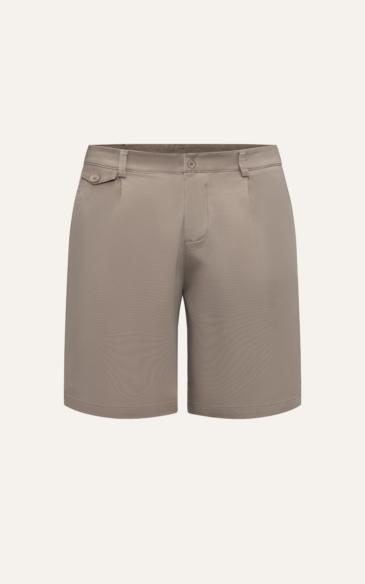 AG512 STUDIO SLIMFIT NEW PLEATED CHINO SHORT - BEIGE