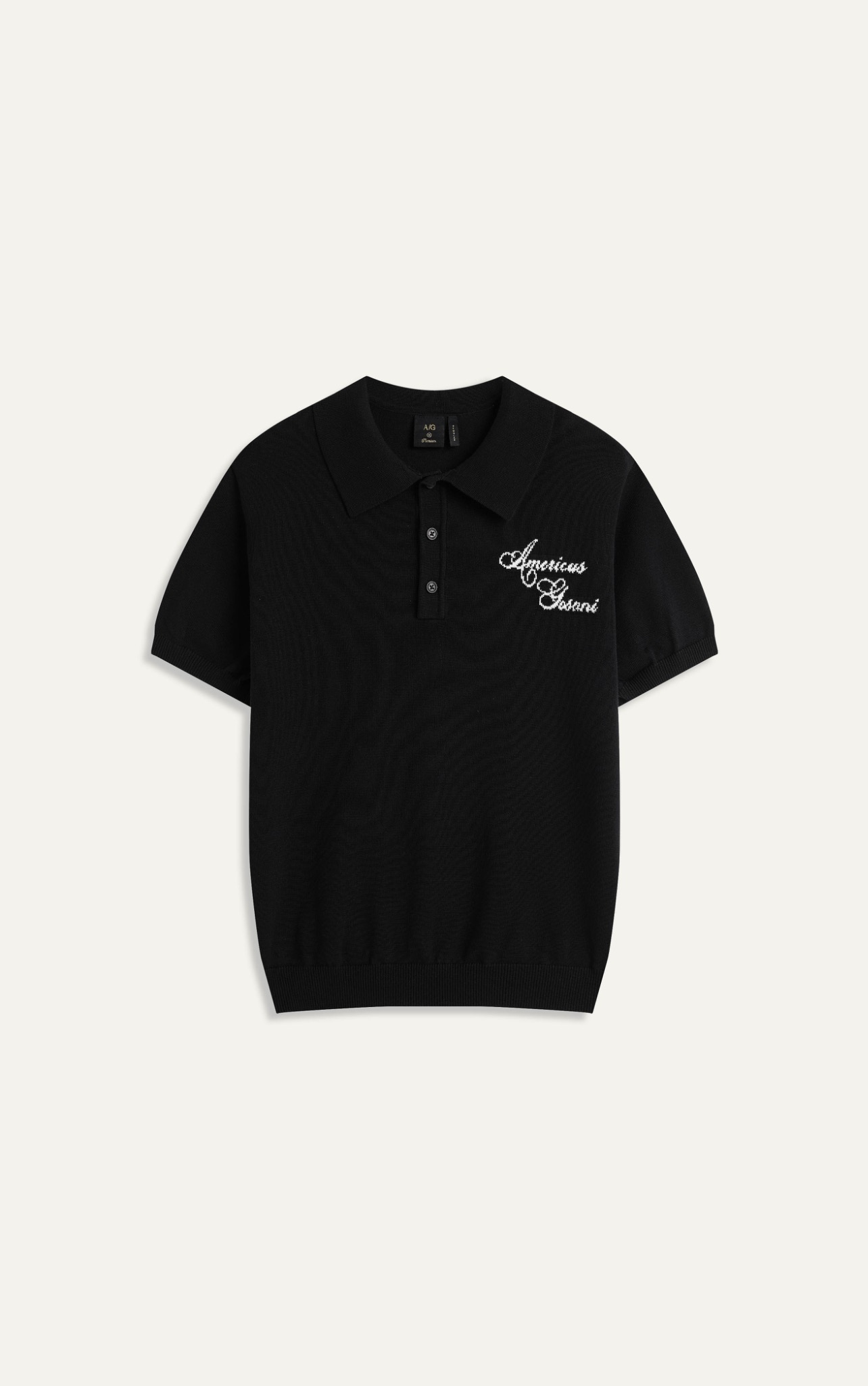 AG445 PREMIUM REGULAR FIT KNIT SHIRT - BLACK