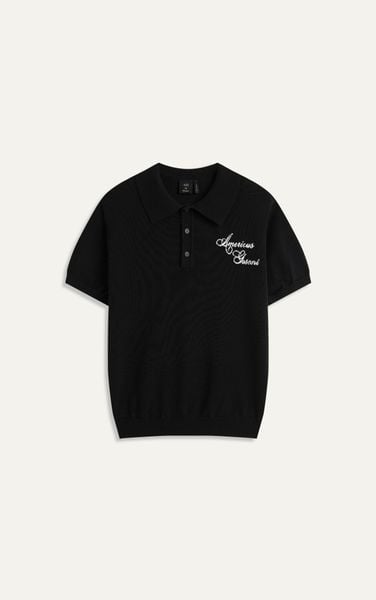  AG445 PREMIUM REGULAR FIT KNIT SHIRT - BLACK