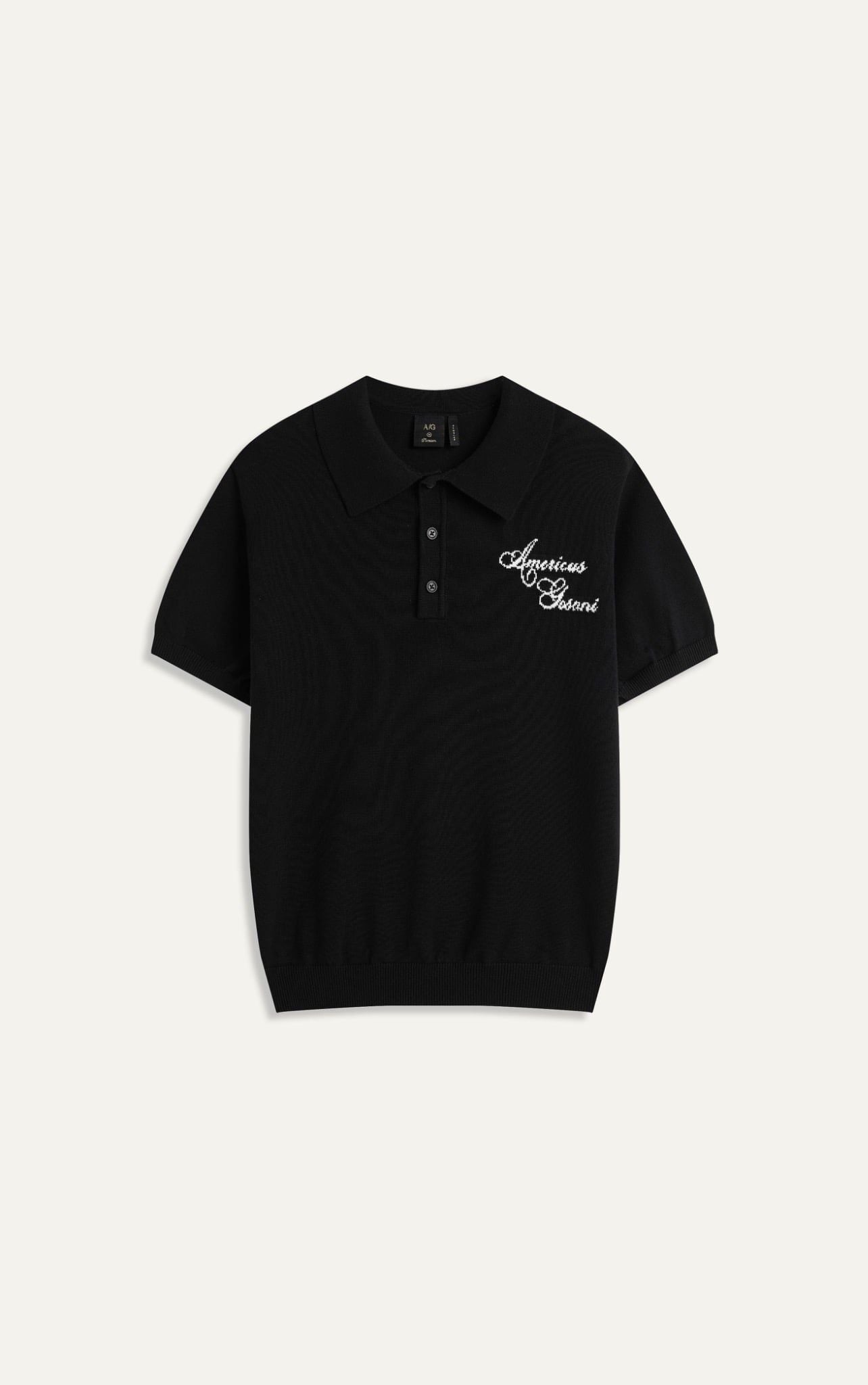  AG445 PREMIUM REGULAR FIT KNIT SHIRT - BLACK 