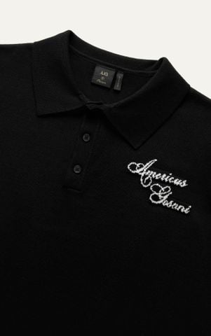 AG445 PREMIUM REGULAR FIT KNIT SHIRT - BLACK