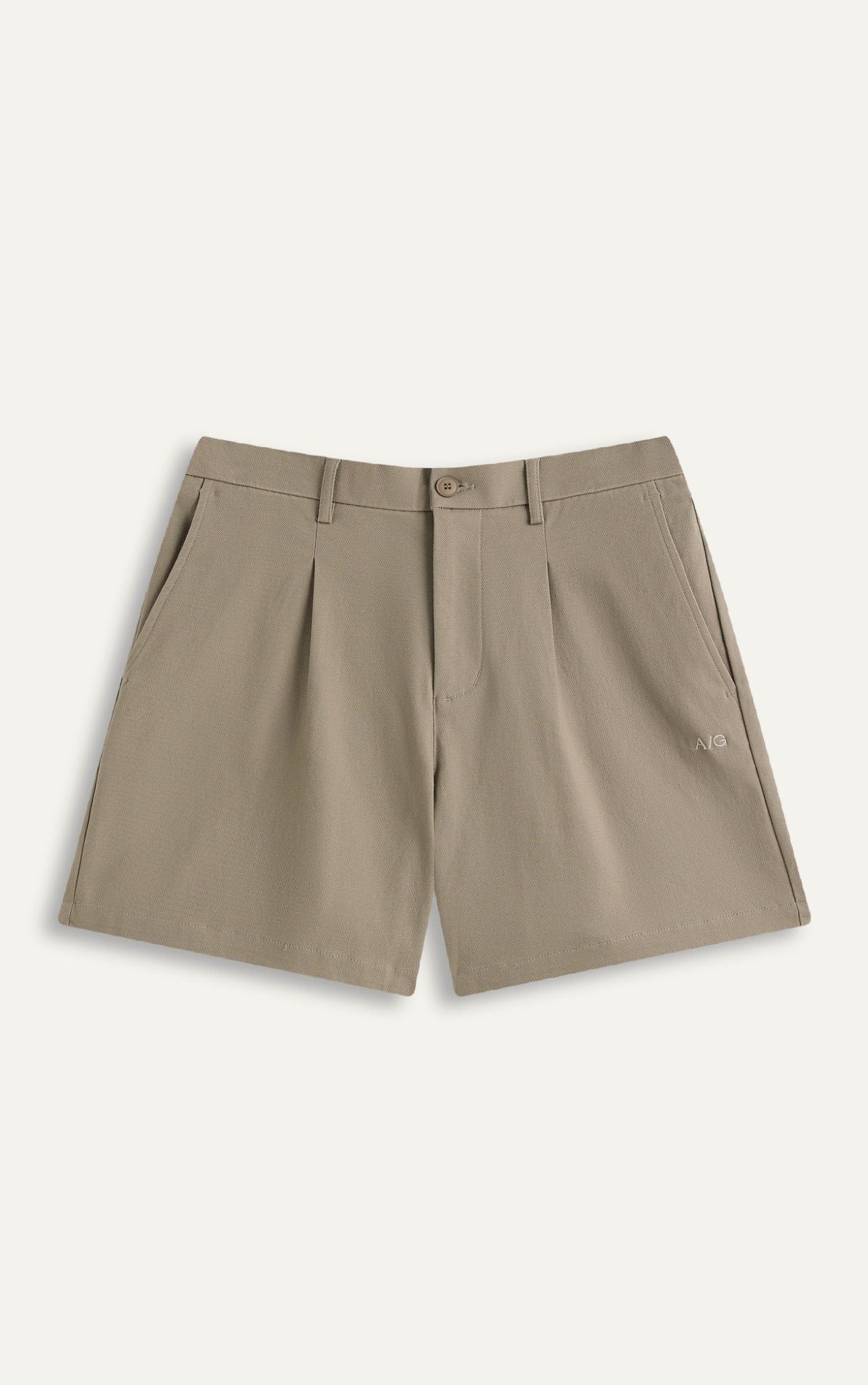  TT14 A/G SLIM FIT KHAKI SHORTS - BEIGE 