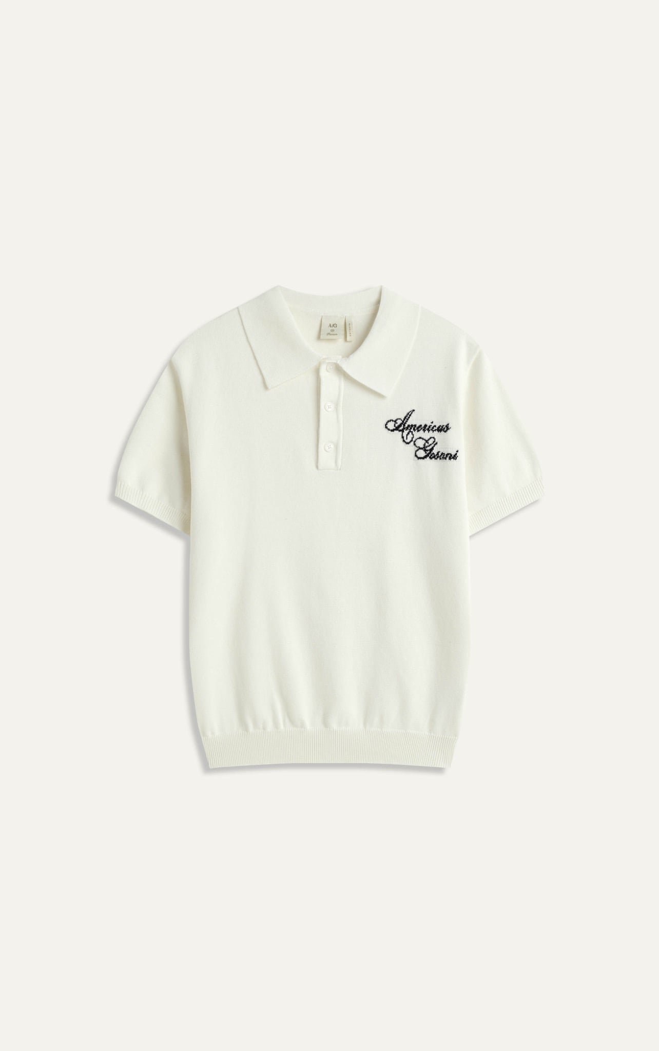 AG445 PREMIUM REGULAR FIT KNIT SHIRT - WHITE