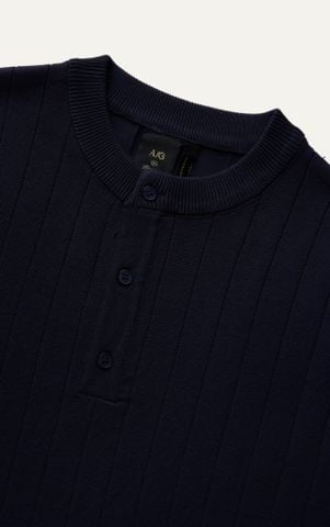 AG743 PREMIUM REGULAR FIT KNIT TSHIRT - DARK BLUE